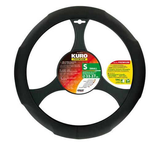 Lampa Κάλυμμα Τιμονιού Αυτοκινήτου Kuro 35-37εκ.Εργονομικές λαβές έντονα πιασίματα Ultra-soft Skeentex Μαύρο 1-τεμ. (L3311.2)