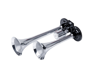Amio - ΚΟΡΝΑ ΠΝΕΥΜΑΤΙΚΗ 12/24V 118db ΔΙΠΛΗ 2 ΤΟΝΩΝ ΧΡΩΜΙΟ - 1 ΤΕΜ. (03617/AM)
