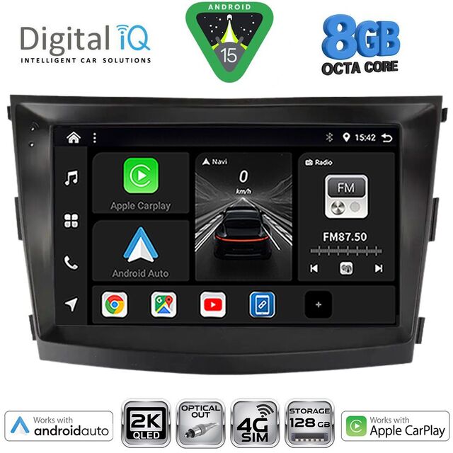 DIGITAL IQ BXK 20658_CPAA (9inc) MULTIMEDIA TABLET for SSANGYONG TIVOLI mod. 2016-2024
