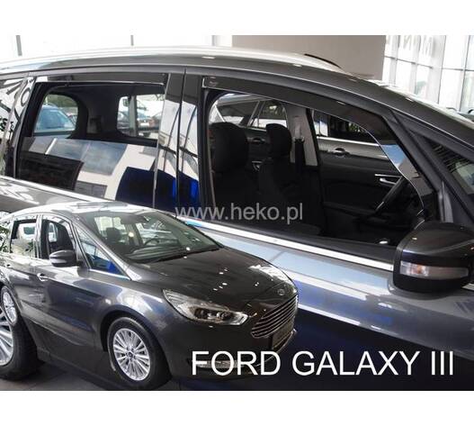 ΑΝΕΜΟΘΡΑΥΣΤΕΣ ΓΙΑ FORD GALAXY 5D 2015+ ΣΕΤ ΑΥΤΟΚΙΝΗΤΟΥ ΑΠΟ ΕΥΚΑΜΠΤΟ ΦΙΜΕ ΠΛΑΣΤΙΚΟ HEKO - 4 ΤΕΜ.