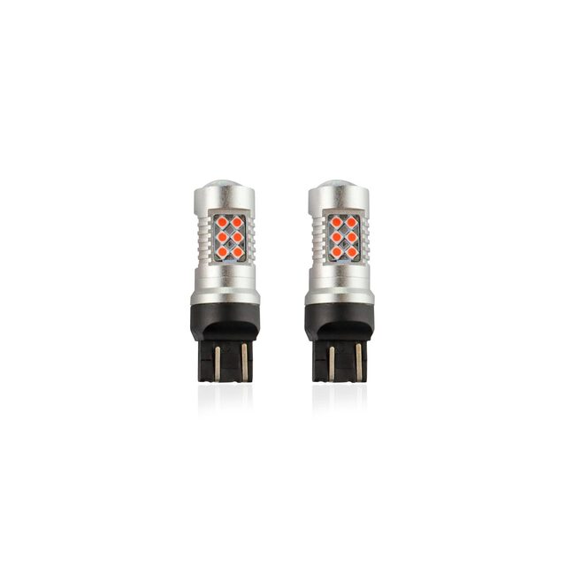 Amio - WR21/5W T20 12/24V 6,2W 5.600K LED 24xSMD3030 CAN-BUS ΚΟΚΚΙΝΟ 18x56mm 2ΤΕΜ. (02581/AM)