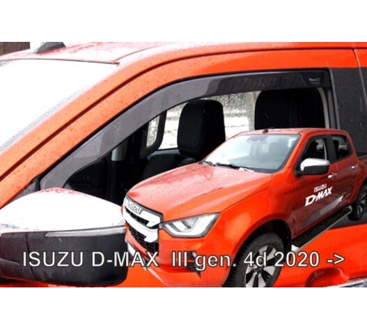 ΑΝΕΜΟΘΡΑΥΣΤΕΣ ΓΙΑ ISUZU D-MAX 2D/4D 2020+ ΖΕΥΓΑΡΙ ΑΠΟ ΕΥΚΑΜΠΤΟ ΦΙΜΕ ΠΛΑΣΤΙΚΟ HEKO - 2 ΤΕΜ.