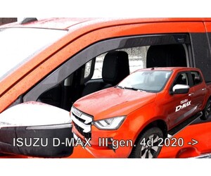 ΑΝΕΜΟΘΡΑΥΣΤΕΣ ΓΙΑ ISUZU D-MAX 2D/4D 2020+ ΖΕΥΓΑΡΙ ΑΠΟ ΕΥΚΑΜΠΤΟ ΦΙΜΕ ΠΛΑΣΤΙΚΟ HEKO - 2 ΤΕΜ.