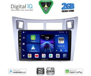 DIGITAL IQ BXC 3736SL_CPAA (9inc) MULTIMEDIA TABLET for TOYOTA YARIS mod. 2006-2011 (SILVER)