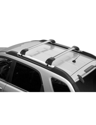 ΜΠΑΡΑ ΟΡΟΦΗΣ ΑΛΟΥΜΙΝΙΟΥ 129cm ΑΣΗΜΙ SILENZIO CX ORIGINE SYSTEM (STANDARD / FLUSH RAILING) NORDRIVE - 1 ΤΕΜ.
