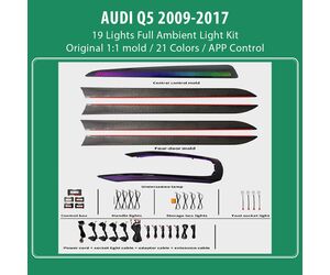 DIQ AMBIENT AUDI Q5 FULL (8R) (Digital iQ Ambient Light for Audi Q5 mod. 2008-2017 with 19 Lights)