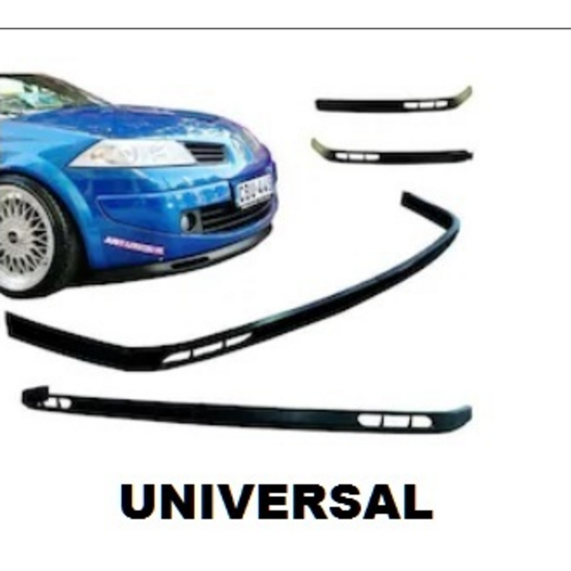 Lip spoiler μαύρο πλαστικό universal
