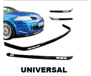 Lip spoiler μαύρο πλαστικό universal