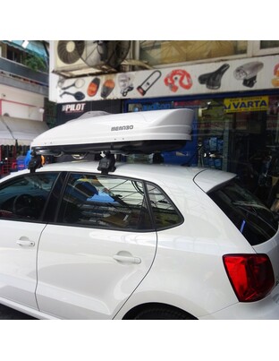 KIT ΜΕ ΜΠΑΡΕΣ ΟΡΟΦΗΣ ΓΙΑ VW POLO 6R/6C 5D 2010-2017 ΑΛΟΥΜΙΝΙΟΥ ΚΑΙ ΜΠΑΓΚΑΖΙΕΡΑ ΟΡΟΦΗΣ MANIA 400 MENABO (AL1-3360/MB-FIX040G-3290/MB-3390/MB)