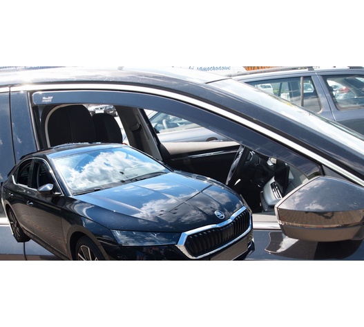 ΑΝΕΜΟΘΡΑΥΣΤΕΣ ΓΙΑ SKODA OCTAVIA A8 5D LIFTBACK 2020+ ΖΕΥΓΑΡΙ ΑΠΟ ΕΥΚΑΜΠΤΟ ΦΙΜΕ ΠΛΑΣΤΙΚΟ HEKO - 2 ΤΕΜ.