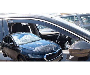 ΑΝΕΜΟΘΡΑΥΣΤΕΣ ΓΙΑ SKODA OCTAVIA A8 5D LIFTBACK 2020+ ΖΕΥΓΑΡΙ ΑΠΟ ΕΥΚΑΜΠΤΟ ΦΙΜΕ ΠΛΑΣΤΙΚΟ HEKO - 2 ΤΕΜ.