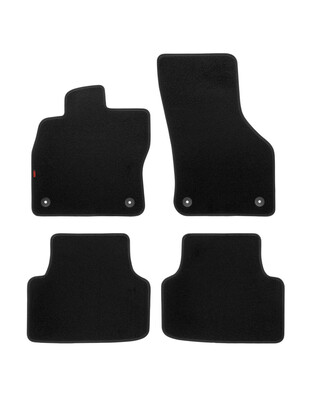 ΠΑΤΑΚΙΑ EXECUTIVE ΜΟΚΕΤΑ ΓΙΑ SKODA OCTAVIA 5D 06/2020-02/2024 / SKODA OCTAVIA WAGON 06/2020-02/2024 / SKODA OCTAVIA 5D 03/2024+ / SKODA OCTAVIA WAGON 03/2024+ ΣΕ ΜΑΥΡΟ ΧΡΩΜΑ ME ΚΟΥΜΠΩΜΑΤΑ LAMPA - 4 ΤΕΜ.