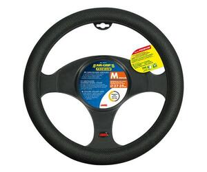 Lampa Κάλυμμα Τιμονιού Αυτοκινήτου Air-Grip Premium 37-39εκ. Άοσμο Πλεκτό Αντιιδρωτικό με αεριζόμενες κυψέλες Μαύρο - 1 τεμ. (L3311.1)