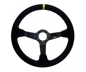 ΤΙΜΟΝΙ CARRERA ΤΡΙΑΚΤΙΝΟ 350 mm/ΠΑΧΟΣ 104 mm/BΑΘΟΣ 90 mm (ΜΑΥΡΟ ΣΟΥΕΝΤ ΜΕ ΚΙΤΡΙΝΗ ΡΙΓΑ)