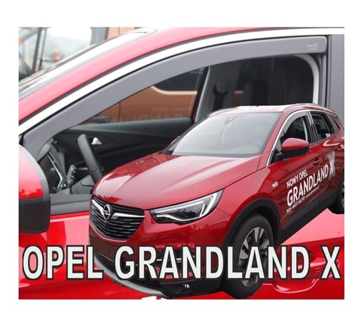 ΑΝΕΜΟΘΡΑΥΣΤΕΣ ΓΙΑ OPEL GRANDLAND X 5D 2017+ ΖΕΥΓΑΡΙ ΑΠΟ ΕΥΚΑΜΠΤΟ ΦΙΜΕ ΠΛΑΣΤΙΚΟ HEKO - 2 ΤΕΜ.