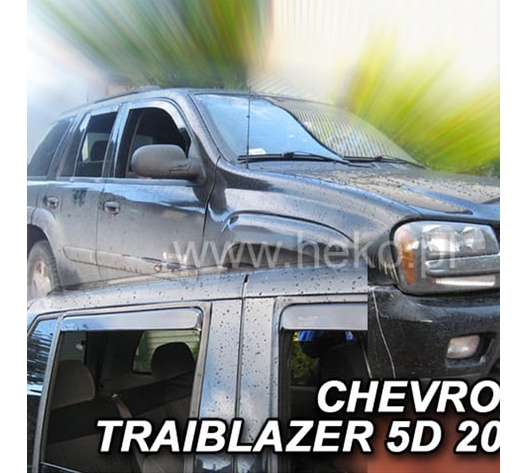 ΑΝΕΜΟΘΡΑΥΣΤΕΣ ΓΙΑ CHEVROLET TRAIBLAZER 5D 2002-2009R ΣΕΤ ΑΥΤΟΚΙΝΗΤΟΥ ΑΠΟ ΕΥΚΑΜΠΤΟ ΦΙΜΕ ΠΛΑΣΤΙΚΟ HEKO - 4 ΤΕΜ.