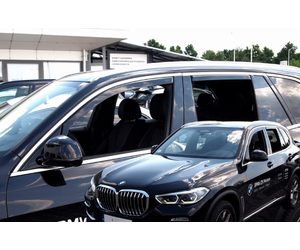 ΑΝΕΜΟΘΡΑΥΣΤΕΣ ΓΙΑ BMW X5 G05 5D 2018+ -ΣΕΤ ΑΥΤΟΚΙΝΗΤΟΥ ΑΠΟ ΕΥΚΑΜΠΤΟ ΦΙΜΕ ΠΛΑΣΤΙΚΟ HEKO - 4 ΤΕΜ.