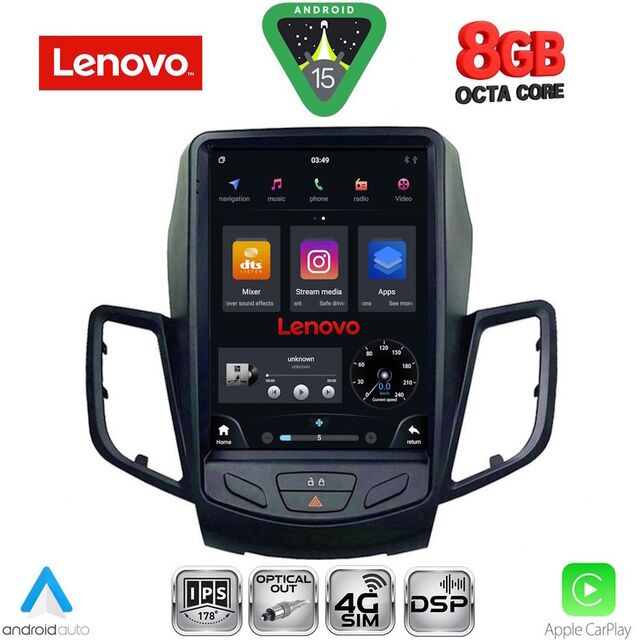 LENOVO SSW 10854_CPA TESLA STYLE for FORD FIESTA mod. 2008-2017