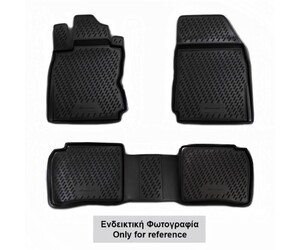 ΠΑΤΑΚΙΑ ΣΕ ΣΚΑΦΗ TPE ΛΑΣΤΙΧΟ ΓΙΑ NISSAN MICRA K13 5D 2010-2013  ΣΕ ΜΑΥΡΟ ΧΡΩΜΑ NOVLINE - 4 ΤΕΜ.