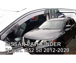 ΑΝΕΜΟΘΡΑΥΣΤΕΣ ΓΙΑ NISSAN PATHFINDER IV R52 5D 2012-2020 ΣΕΤ ΑΥΤΟΚΙΝΗΤΟΥ ΑΠΟ ΕΥΚΑΜΠΤΟ ΦΙΜΕ ΠΛΑΣΤΙΚΟ HEKO - 4 ΤΕΜ.