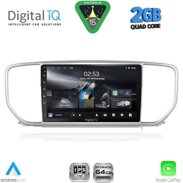 DIGITAL IQ RSD 1327_CPA (9inc) MULTIMEDIA TABLET for KIA SPORTAGE mod. 2018-2021