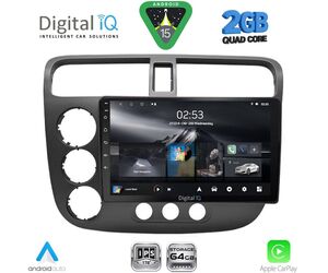 DIGITAL IQ RSD 1187_CPA (9inc) MULTIMEDIA TABLET for HONDA CIVIC 4D mod. 2001-2006