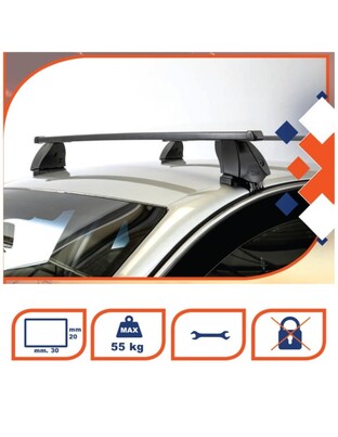 KIT ΜΕ ΜΠΑΡΕΣ ΟΡΟΦΗΣ ΓΙΑ ROVER 400 4D 90-95 ΣΙΔΗΡΟΥ K39 (BSM112-K10)