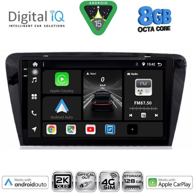 DIGITAL IQ BXK 20597_CPAA (10inc) MULTIMEDIA TABLET for SKODA OCTAVIA 7 mod. 2013-2021