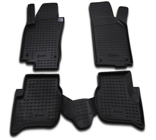 ΠΑΤΑΚΙΑ ΣΕ ΣΚΑΦΗ TPE ΛΑΣΤΙΧΟ ΓΙΑ VW GOLF PLUS 02/2005-2014  ΣΕ ΜΑΥΡΟ ΧΡΩΜΑ NOVLINE - 4 ΤΕΜ.