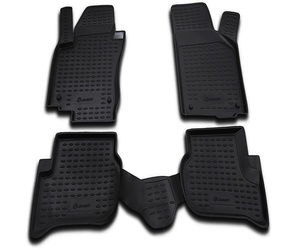 ΠΑΤΑΚΙΑ ΣΕ ΣΚΑΦΗ TPE ΛΑΣΤΙΧΟ ΓΙΑ VW GOLF PLUS 02/2005-2014  ΣΕ ΜΑΥΡΟ ΧΡΩΜΑ NOVLINE - 4 ΤΕΜ.