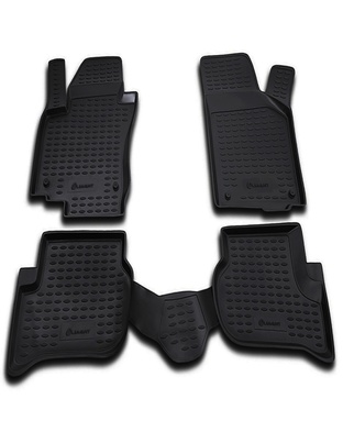 ΠΑΤΑΚΙΑ ΣΕ ΣΚΑΦΗ TPE ΛΑΣΤΙΧΟ ΓΙΑ VW GOLF PLUS 02/2005-2014  ΣΕ ΜΑΥΡΟ ΧΡΩΜΑ NOVLINE - 4 ΤΕΜ.