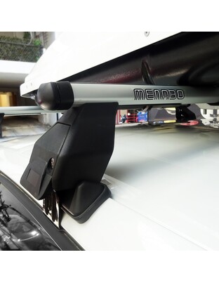 KIT ΜΕ ΜΠΑΡΕΣ ΟΡΟΦΗΣ ΓΙΑ VW POLO 6R/6C 5D 2010-2017 ΑΛΟΥΜΙΝΙΟΥ ΚΑΙ ΜΠΑΓΚΑΖΙΕΡΑ ΟΡΟΦΗΣ MANIA 400 MENABO (AL1-3360/MB-FIX040G-3290/MB-3390/MB)