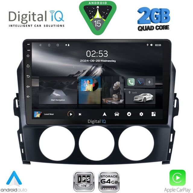 DIGITAL IQ RSD 1392_CPA (9inc) MULTIMEDIA TABLET for MAZDA MX5 mod. 2005-2015