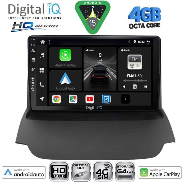 DIGITAL IQ BXK 19151A_CPAA (9inc) MULTIMEDIA TABLET for FORD ECOSPORT  mod. 2012-2018