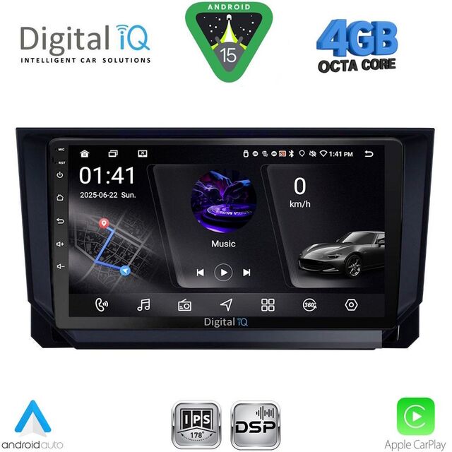 DIGITAL IQ RSG 6573_CPA (9inc) MULTIMEDIA TABLET for SEAT ARONA - IBIZA mod. 2018-2026