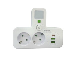 ΠΟΛΥΠΡΙΖΟ 2500W ΜΕ 2 ΠΡΙΖΕΣ, 2 ΘΥΡΕΣ USB-A, 1 ΘΥΡΑ USB-C & ΔΙΑΚΟΠΤΗ QH-05189