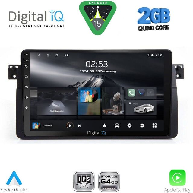 DIGITAL IQ RSD 1042_CPA (9inc) MULTIMEDIA TABLET for BMW E46 mod. 1998-2005
