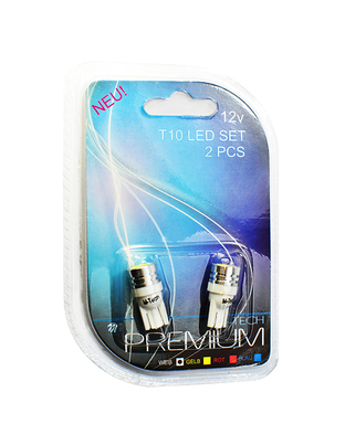 T10 W5W 12V W2,1x9,5d LED 1xHP ΛΕΥΚΟ (ΚΑΡΦΩΤΟ ΑΚΑΛΥΚΟ) BLISTER 2ΤΕΜ. M-TECH