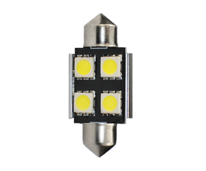 ΛΑΜΠΑΚΙΑ ΠΛΑΦΟΝΙΕΡΑΣ C5W 24V 0,24W SV8,5 36mm CAN-BUS 4xSMD5050 PREMIUM ΛΕΥΚΟ 1ΤΕΜ M-TECH