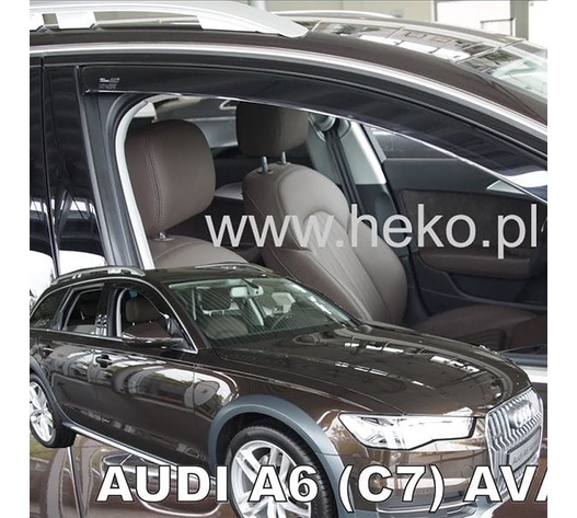 ΑΝΕΜΟΘΡΑΥΣΤΕΣ ΓΙΑ AUDI A6 / C7 4D/5D SEDAN 2011-2018 ΖΕΥΓΑΡΙ ΑΠΟ ΕΥΚΑΜΠΤΟ ΦΙΜΕ ΠΛΑΣΤΙΚΟ HEKO - 2 ΤΕΜ.