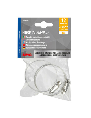 ΚΟΛΙΕΔΕΣ ΣΦΙΓΚΤΗΡΕΣ ΥΨΟΥΣ 12mm & ΔΙΑΜΕΤΡΟΥ 33>57mm ΑΠΟ ΑΝΟΞΕΙΔΩΤΟ ΑΤΣΑΛΙ 2 ΤΕΜ.