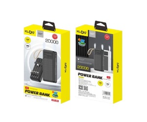 KLGO ΗΛΙΑΚΟ POWER BANK 20.000mAh ΜΕ 2 ΘΥΡΕΣ USB-A KP-96