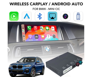 DIGITAL IQ BM 006W CPAA (WIRELESS CARPLAY / ANDROID AUTO BOX for BMW - MINI (CIC system) with 2 cameras FRONT - REAR)