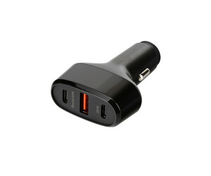 ΦΟΡΤΙΣΤΗΣ ΑΝΑΠΤΗΡΑ 12/24V MAX 40W ΜΕ 1 ΘΥΡΑ USB A & 2 ΘΥΡΕΣ USB C FAST CHARGE ΜΑΥΡΟΣ ROCKET 3 PRO LAMPA - 1 TEM.