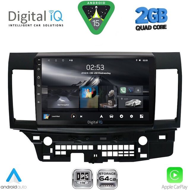 DIGITAL IQ RSD 1434_CPA (10inc) MULTIMEDIA TABLET for MITSUBISHI LANCER mod. 2008-2017