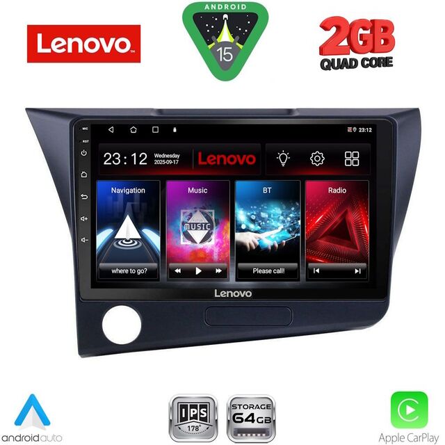 LENOVO LVD 2203_CPA (9inc) MULTIMEDIA TABLET for HONDA CRZ mod. 2010-2016