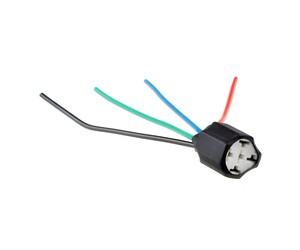 ΒΑΣΗ/ΦΙΣΑ ΚΕΡΑΜΙΚΗ ΓΙΑ ΡΕΛΕ 4 PIN ME 4 ΚΑΛΩΔΙΑ (14 cm) M-TECH - 1 ΤΕΜ.