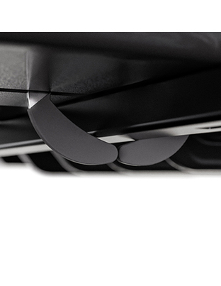 Menabo - Μπαγκαζιέρα Οροφής Satellite 600 Duo Black Crab με Δαγκάνες σε Μαύρο Γυαλιστερό Χρώμα από ABS Πλαστικό με Διαστάσεις 197,6x94,1x46,7 cm - 1 Τεμ. (16920/MB)