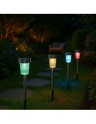 ΣΕΤ ΗΛΙΑΚΑ ΦΩΤΙΣΤΙΚΑ ΚΗΠΟΥ ΚΑΡΦΩΤΑ RGB 30cm 10ΤΜΧ WL-04925
