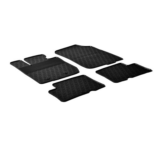 LAMPA - ΠΑΤΑΚΙΑ ΑΥΤΟΚΙΝΗΤΟΥ ΑΠΟ ΛΑΣΤΙΧΟ ΓΙΑ DACIA DUSTER 4x4 05/2010-01/2018 ΣΕ ΜΑΥΡΟ ΧΡΩΜΑ ME ΚΟΥΜΠΩΜΑΤΑ - 4 ΤΕΜ.
